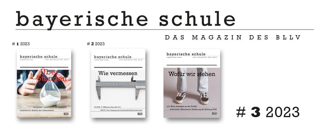 bs_3_2023_Mittelspalte Cover der letzten drei Ausgaben