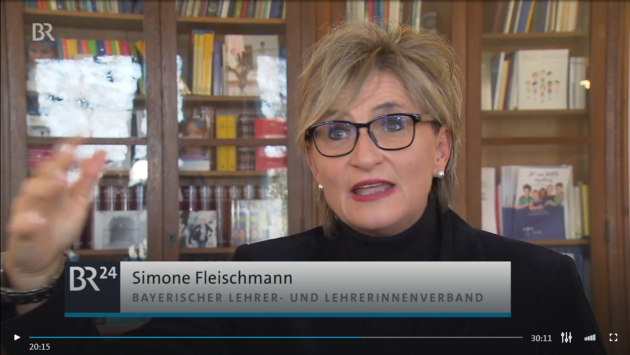 BLLV-Präsidentin Simone Fleischmann im Interview mit dem BR