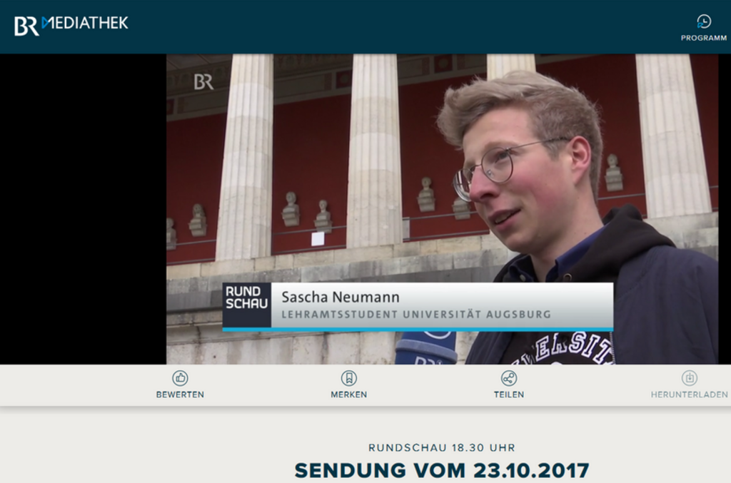 BR Rundschau_Lehrerbildung_Sascha Neumann