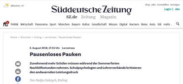 Artikel Süddeutsche.de