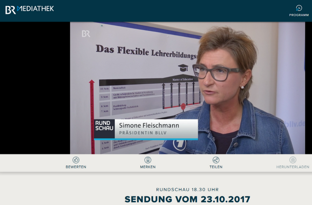 BR Rundschau_Lehrerbildung_Simone Fleischmann