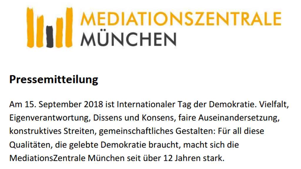 150918_PM_Mediationszentrale München 150918_PM_Mediationszentrale München