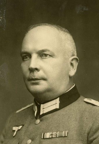 Rudolf Däbritz als Major in Polen 1939 