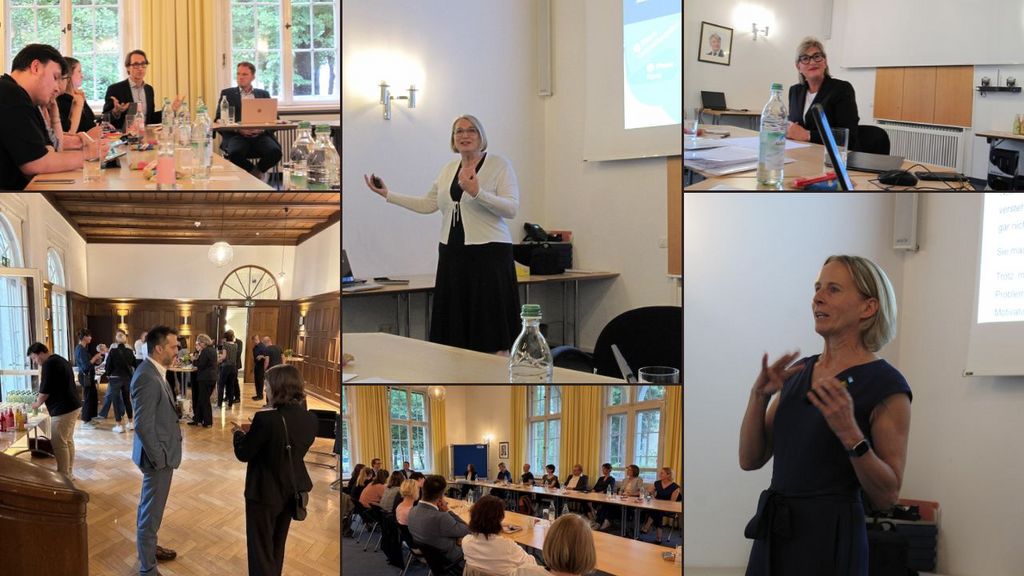 Bild (im Uhrzeigersinn, beginnend oben Mitte): Prof. Dr. Anita Schilcher, Simone Fleischmann, PD Dr. Karoline Hillesheim und oben links Prof. Dr. Martin Huber. Bild (im Uhrzeigersinn, beginnend oben Mitte): Prof. Dr. Anita Schilcher, Simone Fleischmann, PD Dr. Karoline Hillesheim und oben links Prof. Dr. Martin Huber.