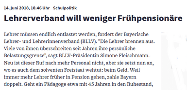 140618 PM Nr. 18 Lehrerbelastung Text