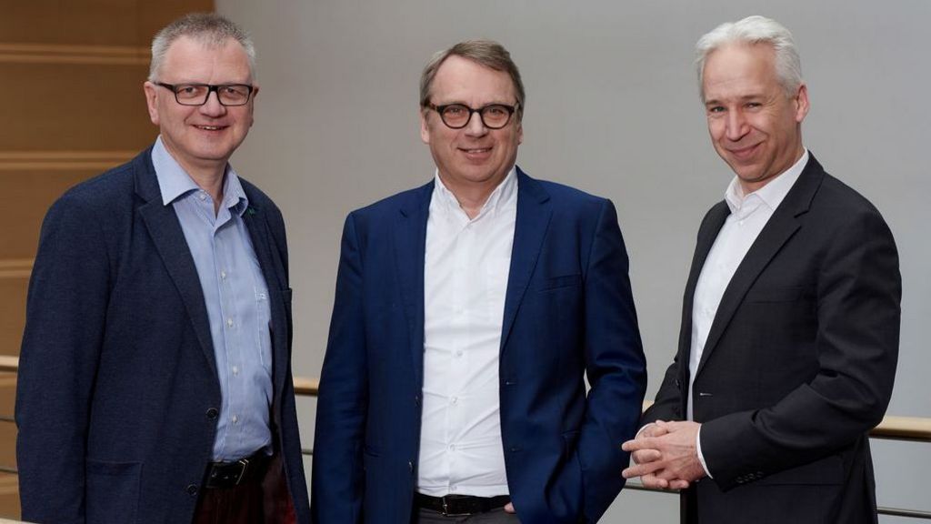 VBE-Vorstand von links nach rechts: Rolf Busch, Udo Beckmann und Gerhard Brand. 