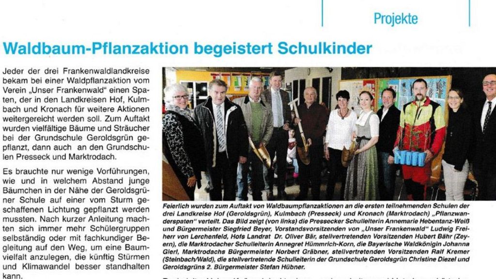 Ausschnitt aus der fränkischen schule 4/19 - Text und Foto: Rainer Glissnik