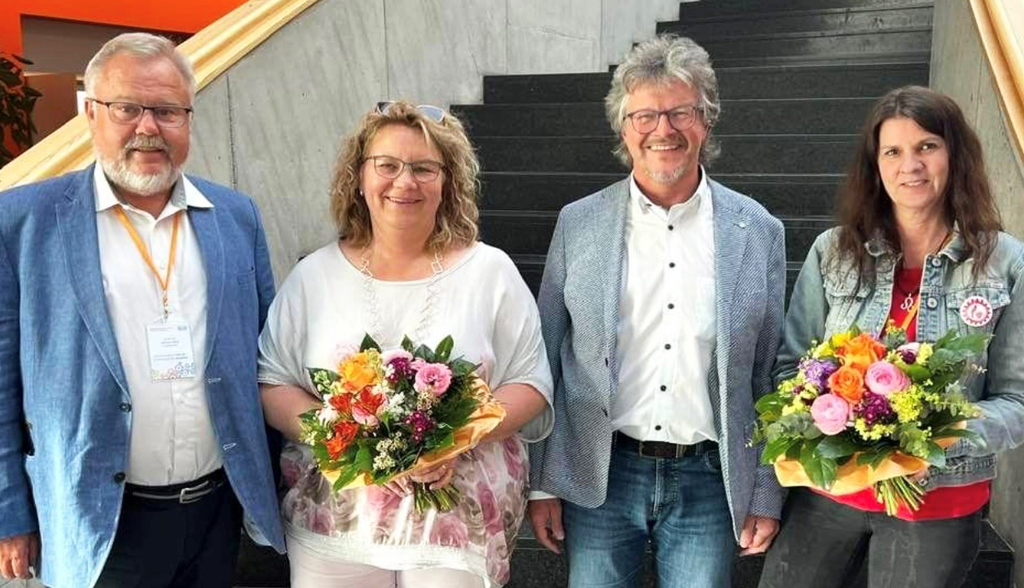 Bild (vl.n.r.): Ehrenvorsitzender Gerhard Bleß, Stellvertreterin Julia Schuck, ULLV-Vorsitzender Helmut Schmid, Stellvertreterin Ingrid Otto.